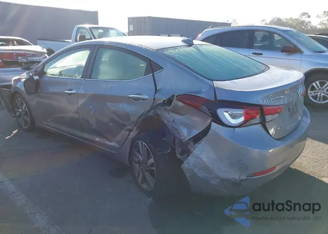 2014 Hyundai Elantra Limited z USA, uszkodzony, nr VIN KMHDH4AE2EU102147